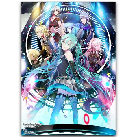Hatsune Miku Vocaloid Art Silk Fabric Poster Print 30x45cm 60x90cm Sexy Anime Girl Wall Pictures