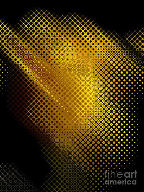 Black And Yellow Abstract Ii Digital Art By Debbie Portwood Pixels
