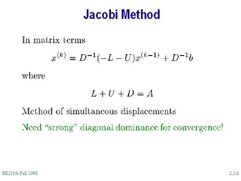 Jacobi Method