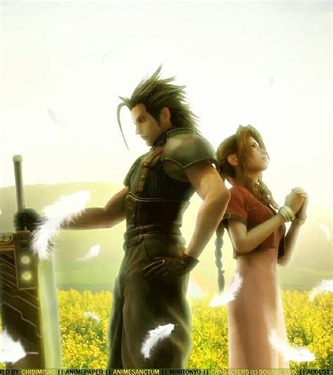 Zack And Aerith Final Fantasy Final Fantasy Vii Final Fantasy Characters