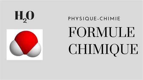 Formules Chimiques Physique Chimie Youtube