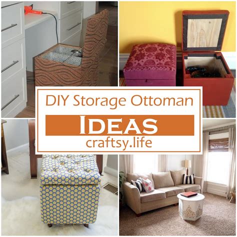23 Easy Diy Storage Ottoman Ideas For Beginners Craftsy