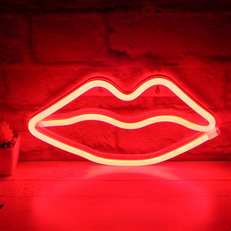 Lips Neon Wall Light