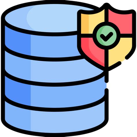 Seguridad de la base de datos Iconos gratis de tecnología