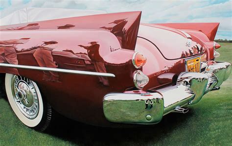 Hyper Realistic Classic Car Paintings By Cheryl