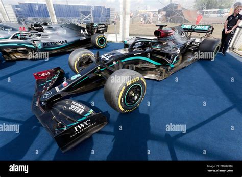 Front View Of Sir Lewis Hamiltons 2022 F1championship Winning Mercedes