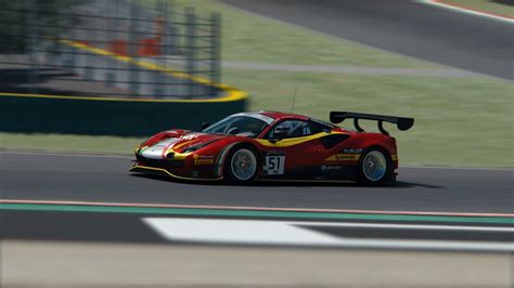 ASSETTO CORSA Ferrari 488 GT3 EVO Hotlap At Imola YouTube