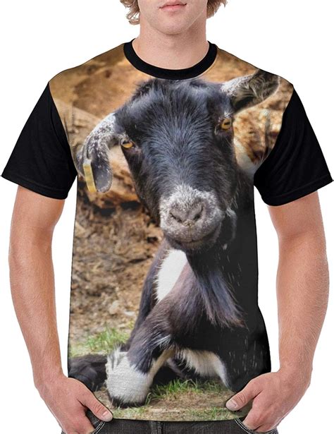 Goat Man S T Shirt Men S Funny T Shirt 100 Cotton Tee Black Uk Clothing