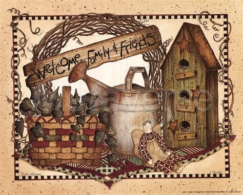 linda spivey artist prints | Rustic Welcome by Linda Spivey art print | Country art, Linda ...