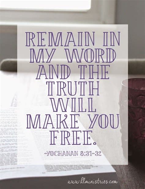 Yochanan 831 32 Christian Author Words Scripture