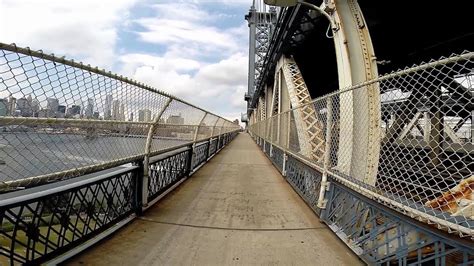 Walking Across Manhattan Bridge Of New York Gopro Video Youtube