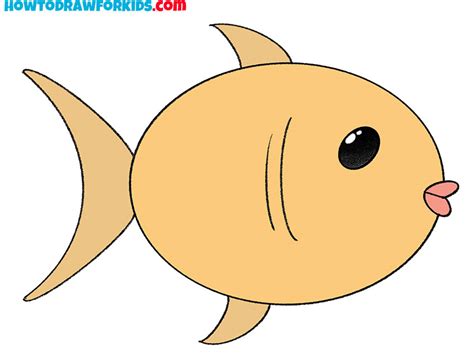 How To Draw A Fish Step By Step Easy Drawing Tutorial For Kids