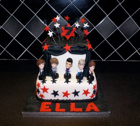 One Direction Cake By Fairytale Fancies One Direction Cake Cupcakes