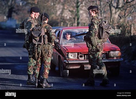 South Armagh United Kingdom December 1985 British Army Soldiers