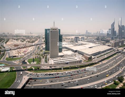Sheikh Zayed Road Dubai Trade Centre Hi Res Stock Photography And