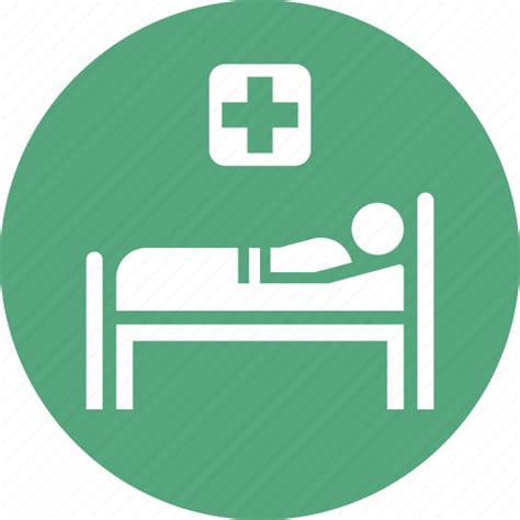 Hospital Bed Medical Treatment Patient Icon