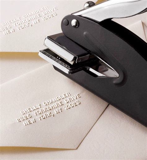 Personalized Name And Address Seal Embosser Handheld Stationery