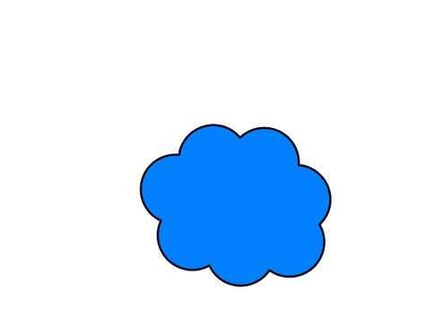 Blue Cloud Clip Art At Vector Clip Art Online Royalty Free
