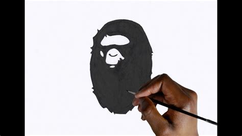 How To Draw The Bape Logo Bape Head Drawings Bape Draw