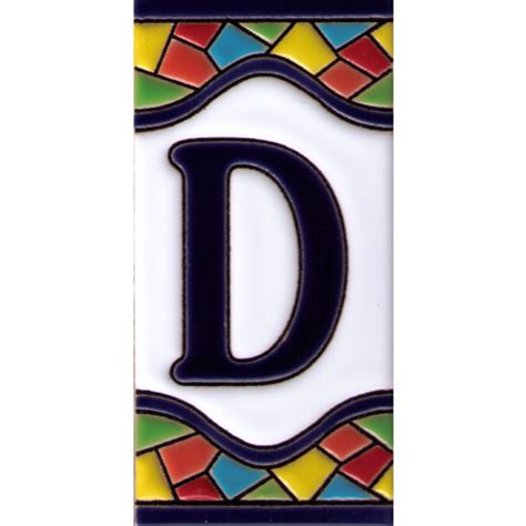 Buchstabe - Letter D | Letters and numbers, House numbers, Tile house numbers