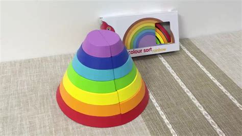 Wholesale Multicolor Wooden Arched Rainbow Blocks Montessori