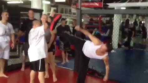 Van Damme Karate Kick Demo With Georges St Pierre Hd Youtube