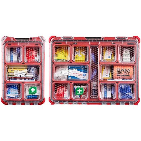 Milwaukee Class A Type 3 Compact Packout First Aid Kit 79 Piece With