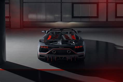 2020 Lamborghini Aventador Svj 63 Roadster Rear View Hd Cars 4k