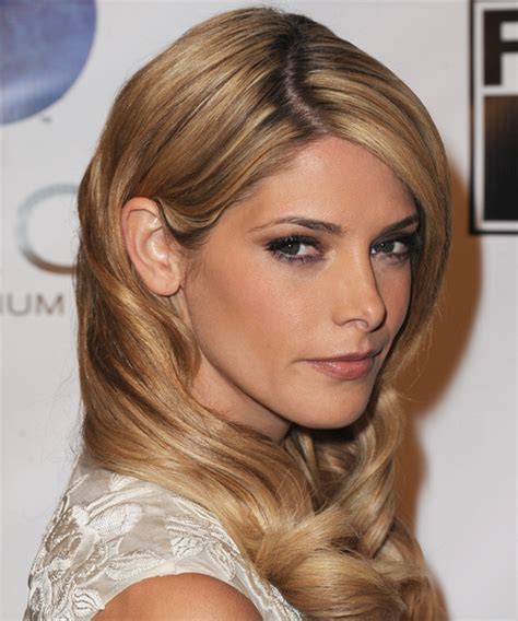Ashley Greene Long Wavy Golden Blonde Hairstyle With Light Blonde
