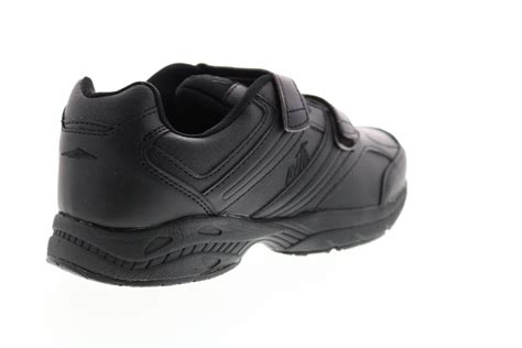 Avia A344wbsy Womens Black Leather Low Top Walking Athletic Shoes