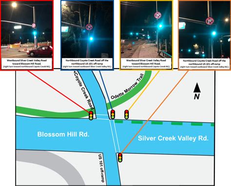 New Traffic Signals To Improve Bikeped Safety At Us 101blossom Hill Vta