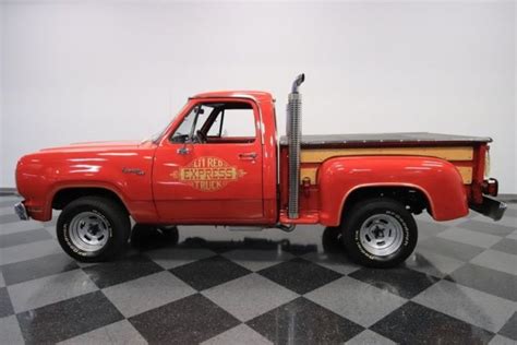 1979 Dodge Lil Red Express Pickup Truck 360 V8 3 Speed Automatic