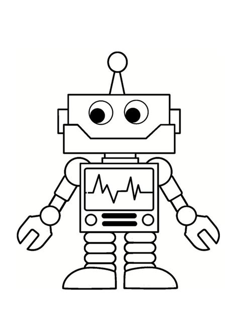 Https://tommynaija.com/coloring Page/easy Robot Coloring Pages