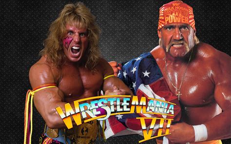 The Ultimate Warrior And Hulk Hogan Wrestlemania 7 High Definition