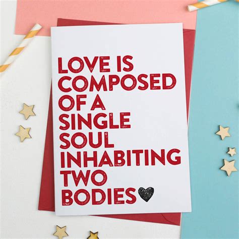 Love Is Composed Romantic Valentines Card By A Is For Alphabet