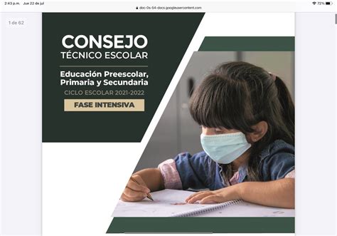 Guía De Trabajo Del Consejo Técnico Escolar Fase Intensiva Ciclo