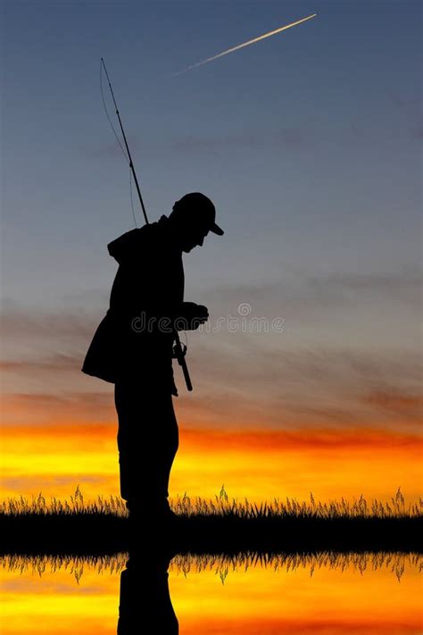 Fisherman At Sunset Stock Photo Image Of Sport Fishing 140706136