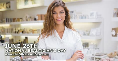 National Beauticians Day List Of National Days