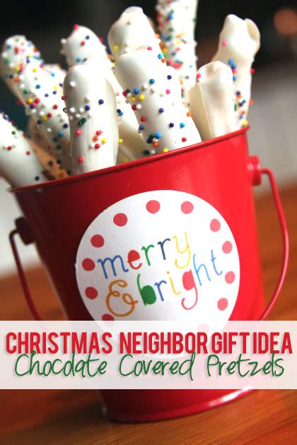 14 Christmas Neighbor T Idea Chocolate Covered Pretzels How