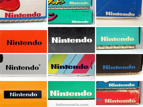 Beforemario Nintendos Logo Through The Years