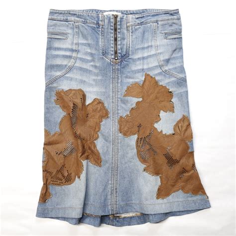 Roberto Cavalli Denim Skirt