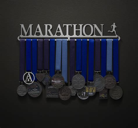 Marathon Male Sport And Running Medal Displays The Original