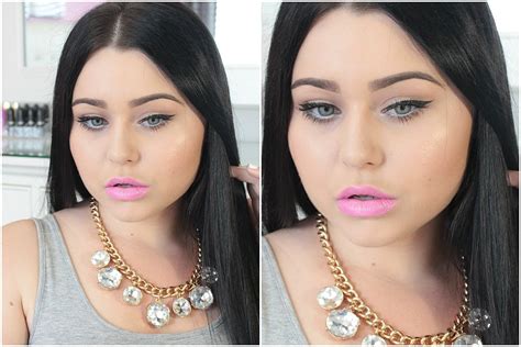 Easy Classic Winged Eyeliner And Pink Pop Lips Makeup Look ♡ Youtube