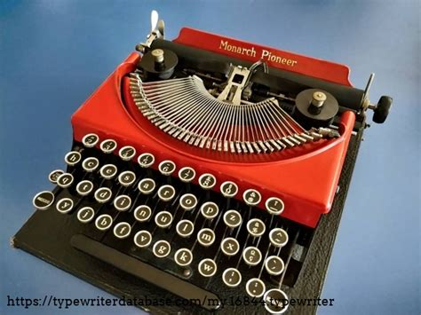 1932 Remington Monarch Pioneer On The Typewriter Database