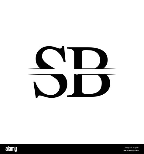 Initial Letter Sb Logo Design Vector Template Sb Letter Logo Design