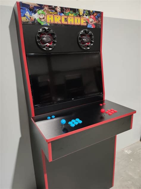 4 Player Slim Arcade Machine Cabinet Ships Fully Assembled Etsy