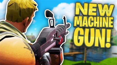 New Minigun Machine Gun Update Fortnite Battle Royale Youtube