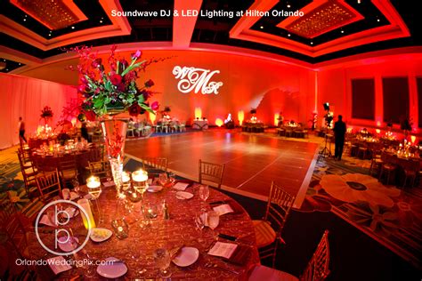 Hilton Orlando Wedding 2 Soundwave Entertainment Wedding Djs Led Lighting Design Orlando