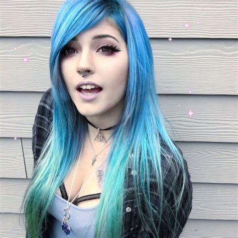 blue hair tumblr