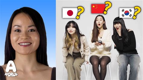 Chinese Vs Korean Vs Japanese Try To Distinguish Face Difference Youtube